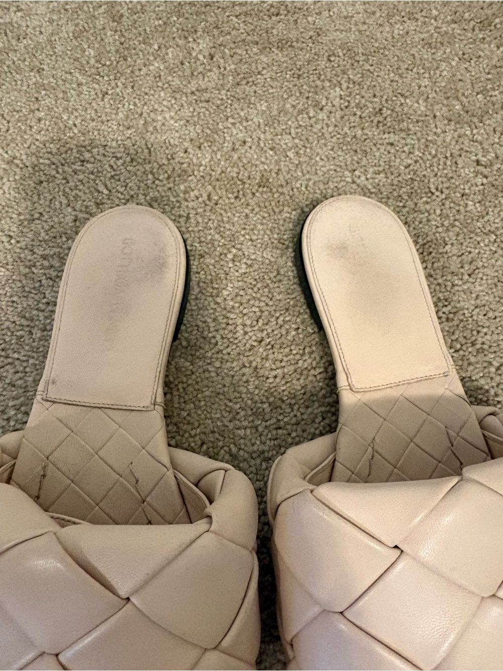 Bottega Veneta BV Lido Intrecciato Leather Sandals Bandage Color Size 37.5 - Picture 7 of 7